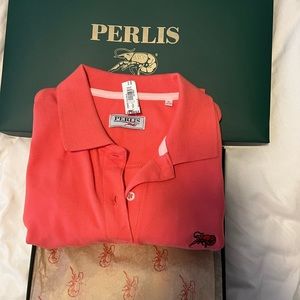 Perlis Women’s Knit Polo Shirt. NWT.